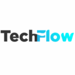 Logo of TechFlow, a marketing and growth agency specializing in performance-driven funnels and client revenue scaling.